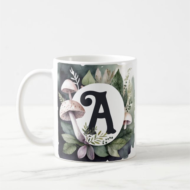 Caneca De Café Elegante Natureza Cogumelo Escolhe O Seu Primeiro (Esquerda)