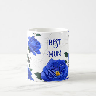 Caneca De Café Elegante Rosa azul