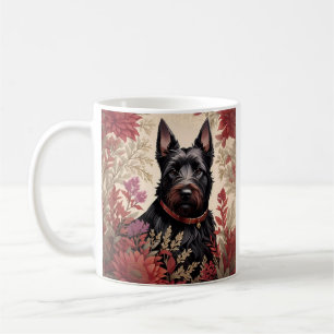 Caneca De Café Elegante Scottish Terrier Dog Portrait