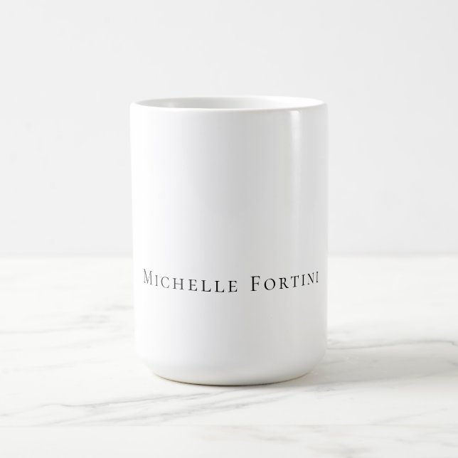 Caneca De Café Elegante Simples Minimalista (Centro)