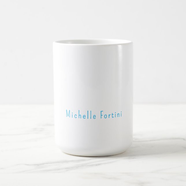 Caneca De Café Elegante Simples Minimalista Simples (Centro)