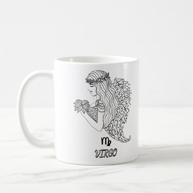 Caneca De Café Elegante Sinal Zodiac Coffee Mug (Esquerda)