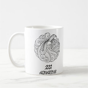 Caneca De Café Elegante Sinal Zodiac Coffee Mug
