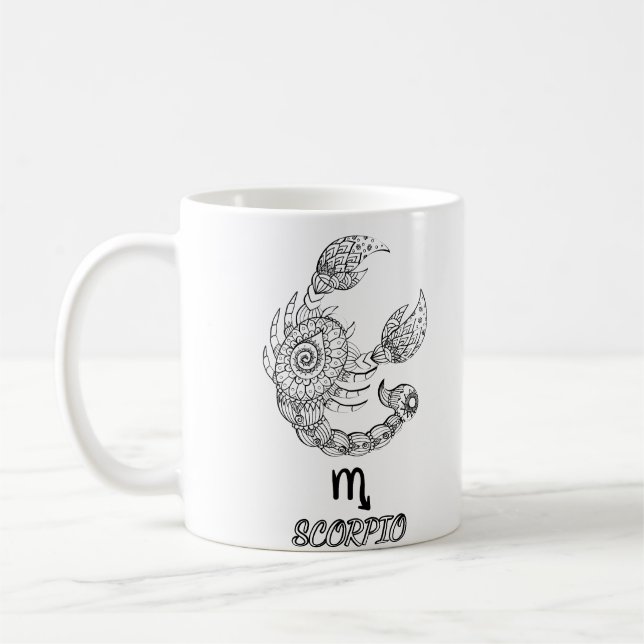 Caneca De Café Elegante Sinal Zodiac Coffee Mug (Esquerda)