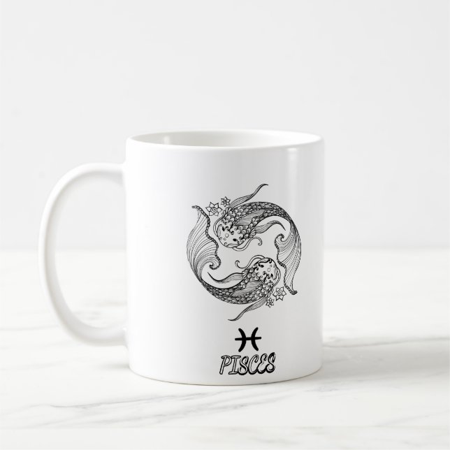 Caneca De Café Elegante Sinal Zodiac Coffee Mug (Esquerda)