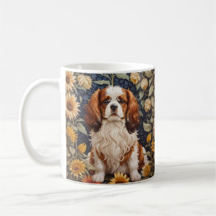 Caneca De Café Elegante Sunflower Cavalier King Charles Spaniel
