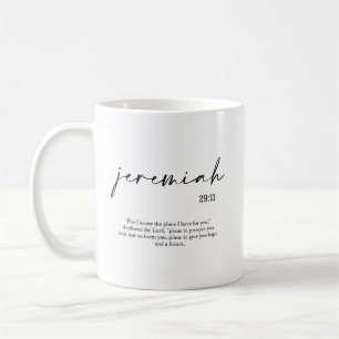 Caneca De Café Elegante Verso da bíblia
