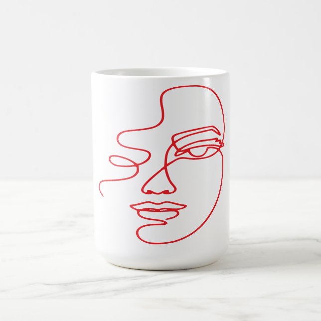 Caneca De Café Elegante Vetor Mug (Centro)
