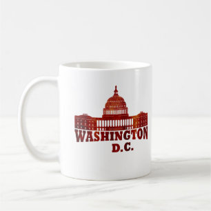Caneca De Café Elegante Vintage Washington DC