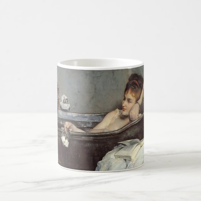 Caneca De Café Elegante Woman in the Bath (por Alfred Stevens) (Centro)