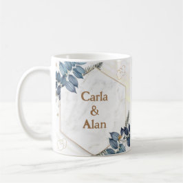 Caneca De Café Elegante y Personalizada para Celebrar su boda