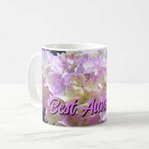 Caneca De Café Elegantes flores de hortênsias rosa amarelo roxo T