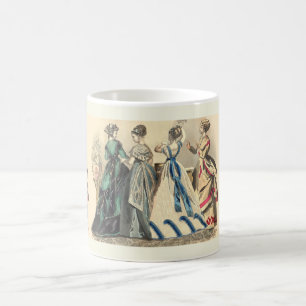 Caneca De Café Elegantes Senhoras Vitorianas 
