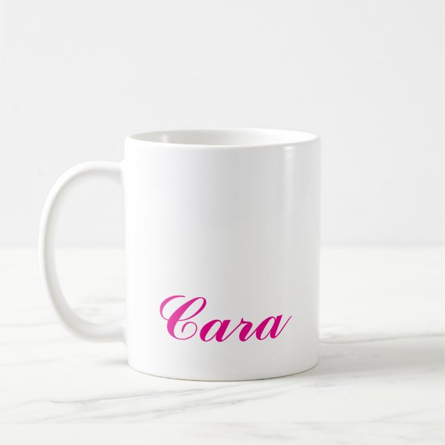 CANECA DE CAFÉ ELEGANTES SIMPLES PERSONALIZADAS NOME DAMAS DE HON (Esquerda)