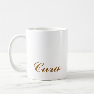 CANECA DE CAFÉ ELEGANTES SIMPLES PERSONALIZADAS NOME DAMAS DE HON