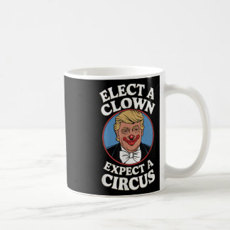 Caneca De Café Eleger Um Palhaço Esperando Um Impeach Trump Anti 