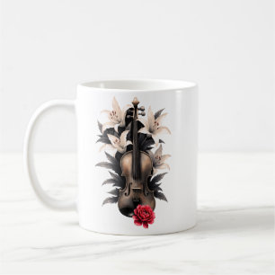 Caneca De Café Elegia para uma Canção Caída – Violino Gótico Româ