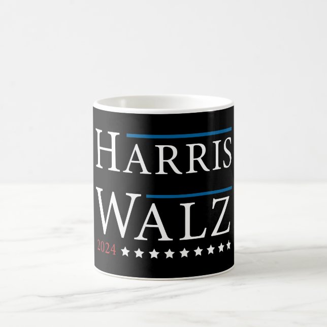 Caneca De Café Eleição de Harris Walz 2024 (Centro)