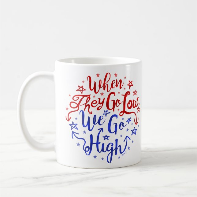Caneca De Café Eleição de Hillary Clinton vão baixo nós vão (Esquerda)