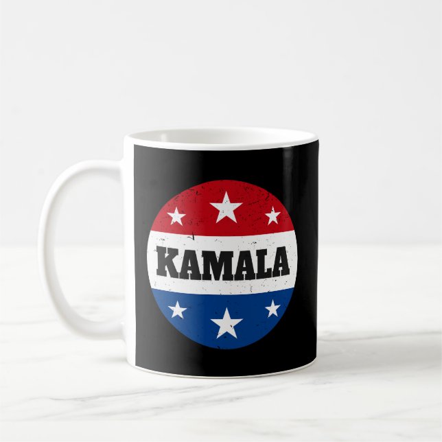 Caneca De Café Eleição De Kamala Harris 2024 V (Esquerda)