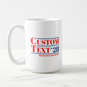 Caneca De Café Eleição Personalizada (Quaisquer Nomes e Ano)