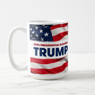 Caneca De Café Eleição Presidencial dos EUA no TRUMP 2024