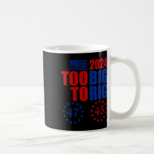 Caneca De Café Eleição Trump 2024 Grande Demais Para Ser Amrigada