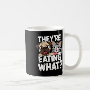 Caneca De Café Eleições 2024 Pets Dog Cat que estão comendo W