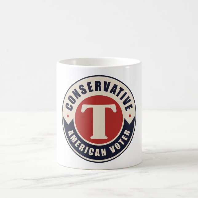 Caneca De Café Eleitor Americano Conservador (Centro)