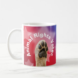 Caneca De Café Eleitor dos Direitos dos Animais