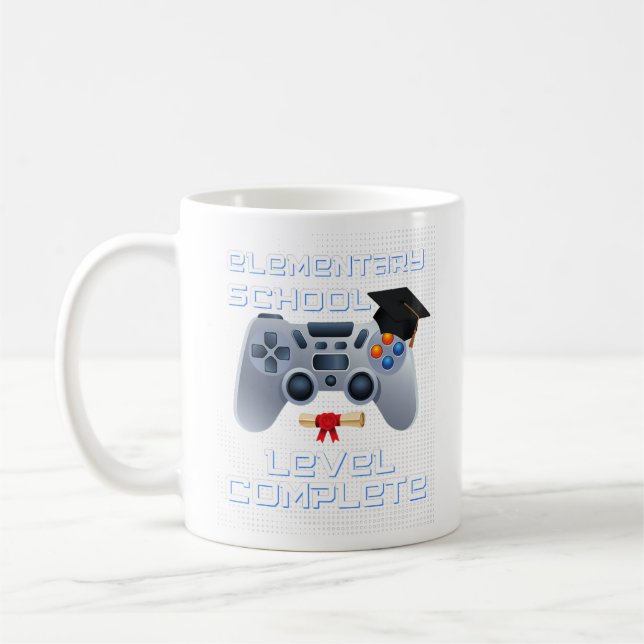 Caneca De Café Elementary school level complete gamer graduation (Esquerda)