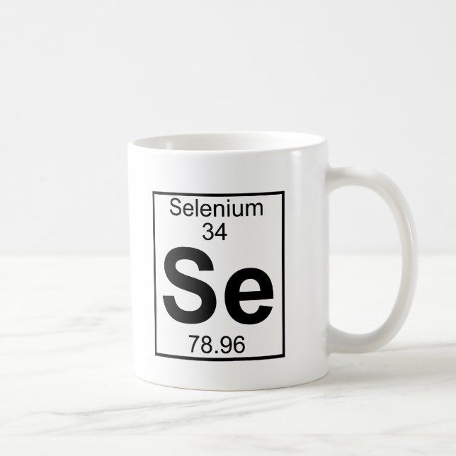 Caneca De Café Elemento 034 - SE - Selênio (cheio) (Direita)