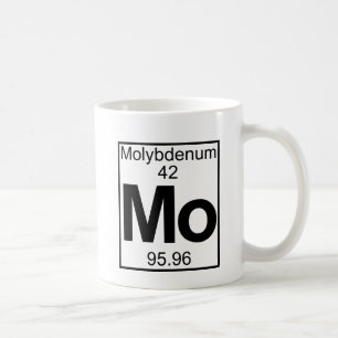 Caneca De Café Elemento 042 - Mo - Molibdênio (cheio)