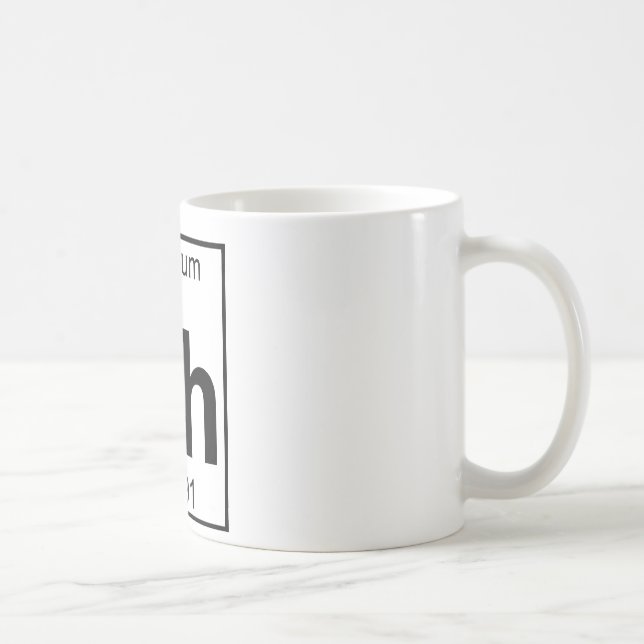 Caneca De Café Elemento 045 - Rh - Ródio (cheio) (Direita)