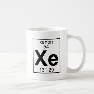 Caneca De Café Elemento 054 - Xe - xénon (cheio)