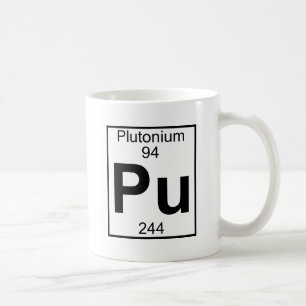 Caneca De Café Elemento 094 - Plutônio - Plutônio (cheio)