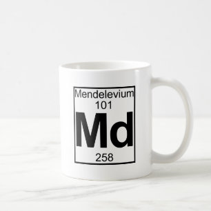 Caneca De Café Elemento 101 - DM - Mendelévio (cheio)