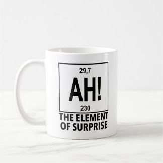 Caneca De Café Elemento de Surpresa Ah Tabela Periódica Química