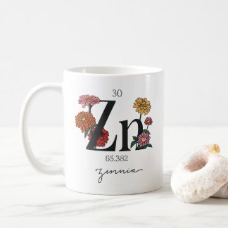 Caneca De Café Elemento De Zinco Floral