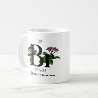 Caneca De Café Elemento Floral Bromine