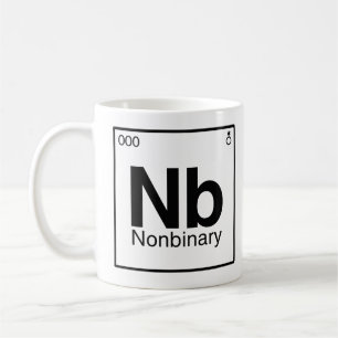 Caneca De Café Elemento NB - Mesa periódica não binária