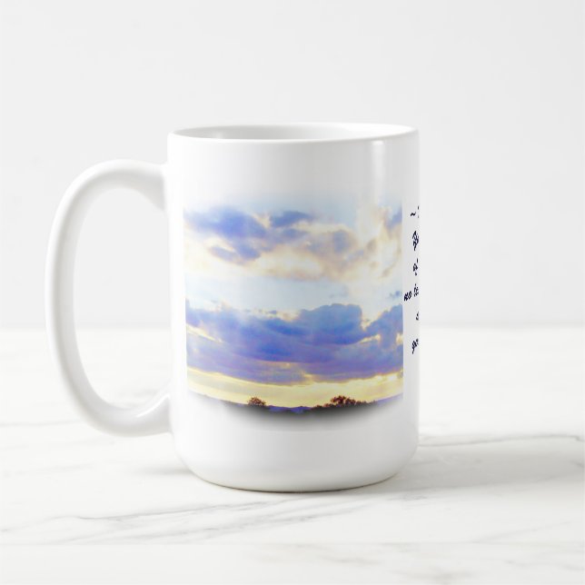 Caneca De Café Elemento Skyscape do ar dos DESIDERATA (Esquerda)