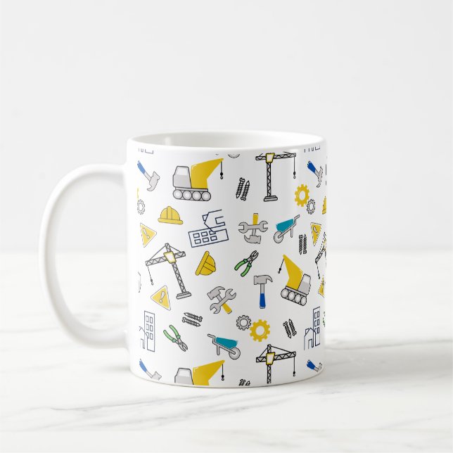 Caneca De Café Elementos de Construção (Esquerda)