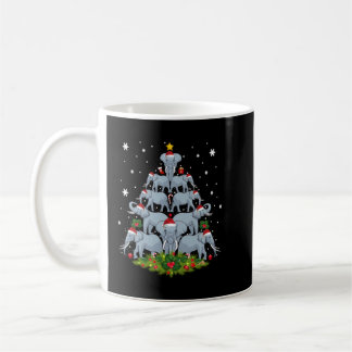 Caneca De Café Elephant Christmas Tree Merry Xmas Elephant Gifts 