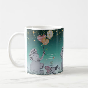 Caneca De Café "Elephant & Polka Hen" Boganhues impressão