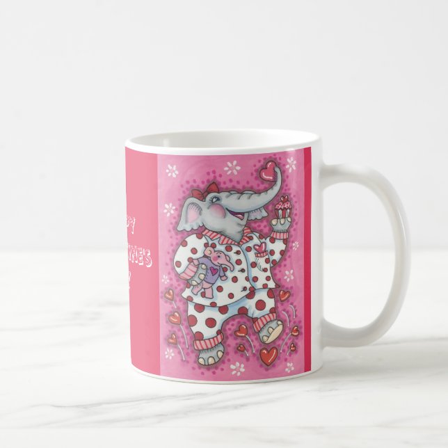 Caneca De Café Elephant Sweetheart NAMORADOS MUG *Personalizar (Direita)