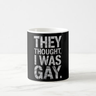 Caneca De Café Eles Achavam que Eu Era Gay Aliado do Orgulho LGBT
