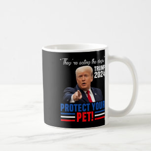 Caneca De Café Eles Estão Comendo Os Cães Trump 2025 Debyte Prote