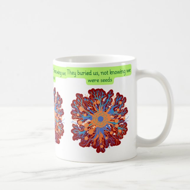 Caneca De Café Eles nos enterraram sem saber que éramos sementes (Direita)