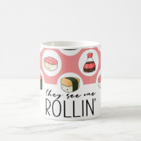 Eles Vêm-Me Rollin'Kawaii Divertido Sushi Rolls &